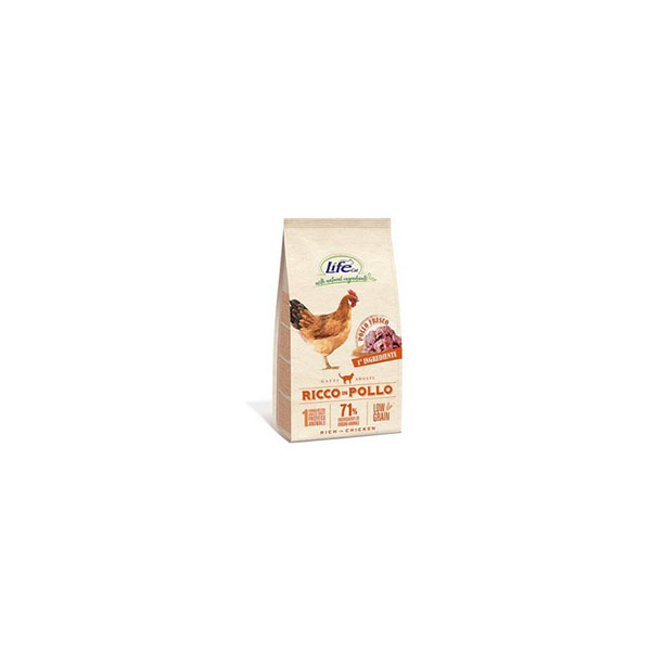 Foto principale Cibo per Gatti Adulti Life Cat Ricco in Pollo Gusto Pollo 1,5kg