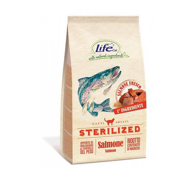 Foto principale Cibo per Gatti Adulti Sterilizzati Life Cat Sterilized Gusto Salmone 1,5kg