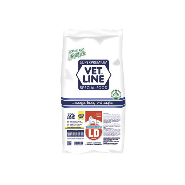 Foto principale Crocchette per Cani Vet Line LD per Accrescimento Gusto Anatra 3kg