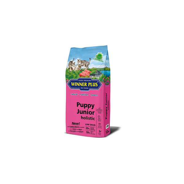 Foto principale Crocchette per Cani Winner Plus Puppy Junior Holistic per Cuccioli Gusto Anatra, Salmone e Patate 2kg