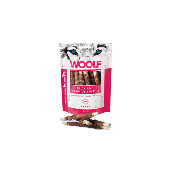 Foto principale Snack per Cani Woolf Gusto Anatra con Pelle Grigliata 100gr