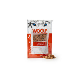 Foto principale Snack per Cani Woolf Gusto Salmone e Piselli 100gr