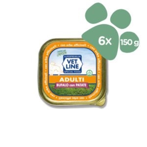 Foto principale Cibo Umido per Cani Adulti Vet Line Gusto Bufalo e Patate 6x150gr