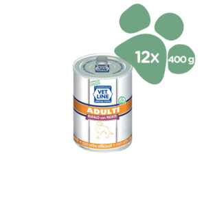 Foto principale Cibo Umido per Cani Adulti Vet Line Gusto Bufalo e Patate Umido 12x400gr