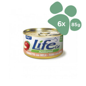 Foto principale Cibo Umido per Gatti Life Cat Natural Gusto Tonnetto e Mela 6x85gr