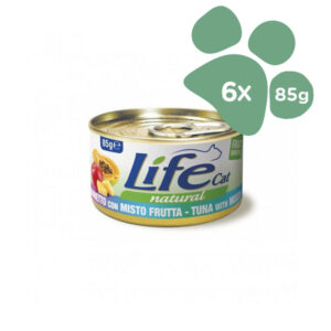 Foto principale Cibo Umido per Gatti Life Cat Natural Gusto Tonnetto e Misto Frutta 6x85gr