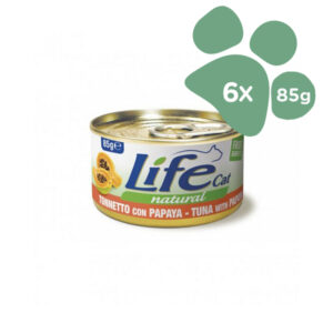 Foto principale Cibo Umido per Gatti Life Cat Natural Gusto Tonnetto e Papaya 6x85gr