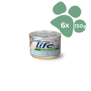 Foto principale Cibo Umido per Gatti Life Cat Natural Gusto Tonno e Pesce Bianco 6x150gr