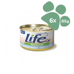 Foto principale Cibo Umido per Gatti Life Cat Natural Gusto Tonno e Pesce Bianco 6x85gr