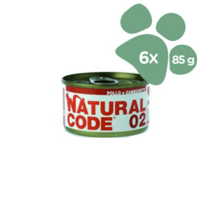 Foto principale Cibo Umido per Gatti Natural Code 02 Gusto Pollo e Gamberetti 6x85gr