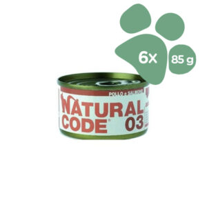 Foto principale Cibo Umido per Gatti Natural Code 03 Gusto Pollo e Salmone 6x85gr