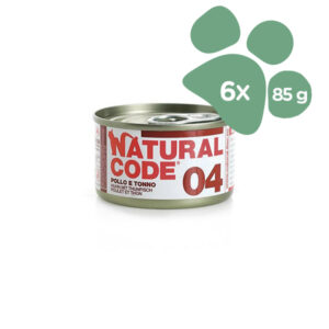 Foto principale Cibo Umido per Gatti Natural Code 04 Gusto Pollo e Tonno 6x85gr