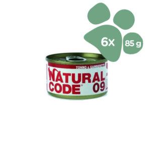Foto principale Cibo Umido per Gatti Natural Code 09 Gusto Tonno e Gamberetti 6x85gr