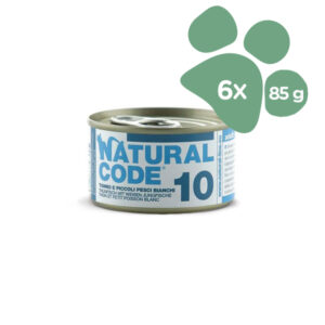 Foto principale Cibo Umido per Gatti Natural Code 10 Gusto Tonno e Piccoli Pesci Bianchi 6x85gr