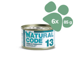 Foto principale Cibo Umido per Gatti Natural Code 13 Gusto Tonno e Formaggio 6x85gr
