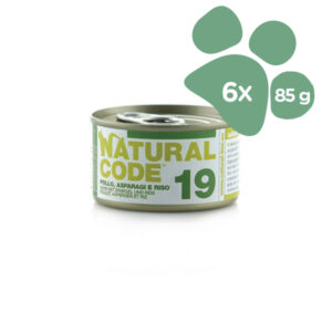 Foto principale Cibo Umido per Gatti Natural Code 19 Gusto Pollo, Asparagi e Riso 6x85gr
