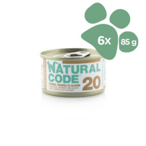 Foto principale Cibo Umido per Gatti Natural Code 20 Gusto Tonno, Fagioli, Alghe e Riso 6x85gr