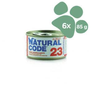 Foto principale Cibo Umido per Gatti Natural Code 23 In Jelly Gusto Tonno, Patate e Carote 6x85gr