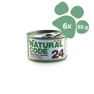 Foto principale Cibo Umido per Gatti Natural Code 24 In Jelly Gusto Tonno, Manzo e Verdure 6x85gr