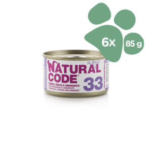 Foto principale Cibo Umido per Gatti Natural Code 33 In Jelly Gusto Tonno, Orata e Amaranto 6x85gr