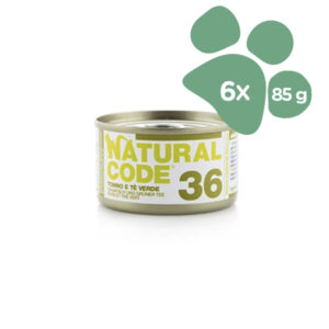 Foto principale Cibo Umido per Gatti Natural Code 36 Gusto Tonno e Tè Verde 6x85gr