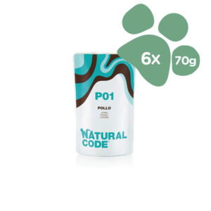 Foto principale Cibo Umido per Gatti Natural Code P01 Gusto Pollo 6x70gr