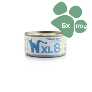 Foto principale Cibo Umido per Gatti Natural Code XL 8 Gusto Tonno e Olive 6x170gr