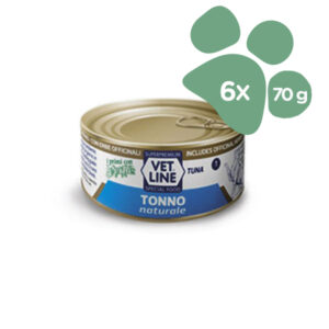 Foto principale Cibo Umido per Gatti Vet Line Gusto Tonno al Naturale 6x70gr