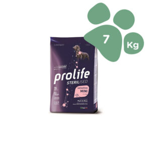 Foto principale Crocchette per Cani Adulti Sterilizzati Prolife Sterilised Taglia Piccola Gusto Maiale e Riso 7kg