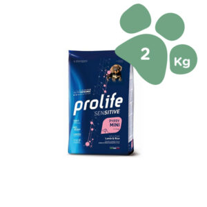 Foto principale Crocchette per Cani Cuccioli Prolife Sensitive Taglia Piccola Gusto Agnello e Riso 2kg