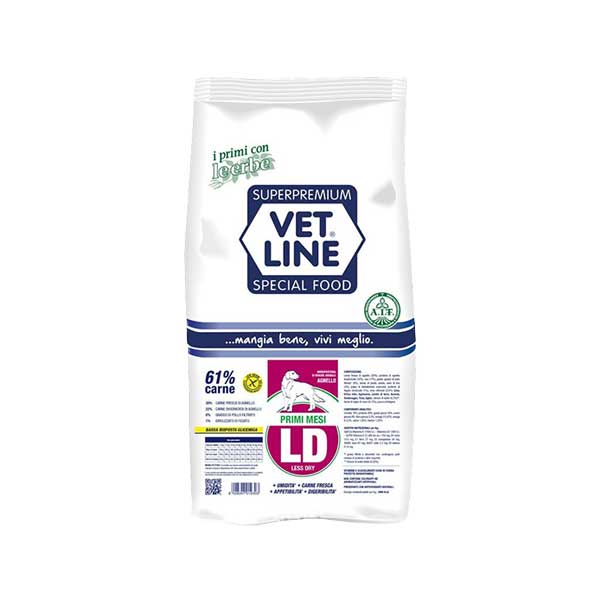 Foto principale Crocchette per Cani Primi Mesi Vet Line LD Gusto Agnello 3kg