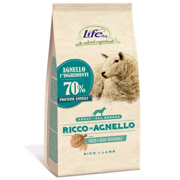 Foto principale Crocchette per Cani Adulti Life Dog Gusto Agnello 12kg