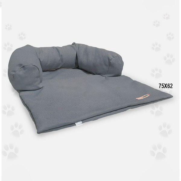 Foto principale Sofà Idrorepellente per Cani Nasonero Colore Grigio 75x62cm