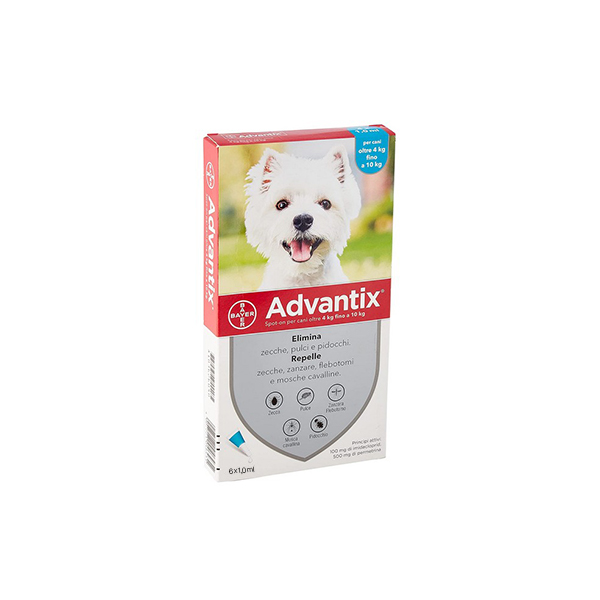Foto principale Antiparassitario per Cani Bayer Advantix Spot-on Cani 4-10kg 6 Pipette