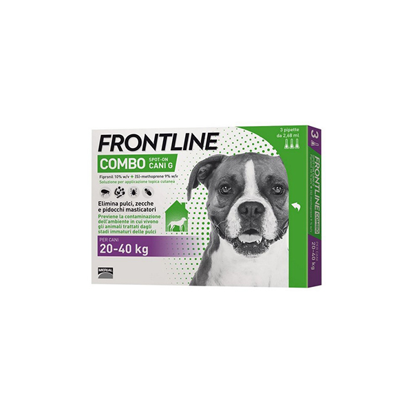 Foto principale Antiparassitario per Cani Frontline Combo Spot-on Cani G 20-40kg 3 Pipette