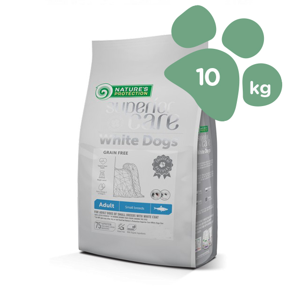 Foto principale Crocchette per Cani Adulti Nature’s Protection Superior Care Taglia Piccola per Manto Bianco Gusto Aringa 10kg