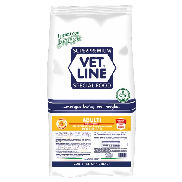 Foto principale Crocchette per Cani Adulti Vet Line Taglia Piccola Gusto Pollo 3kg
