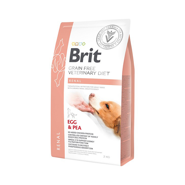 Foto principale Crocchette per Cani Brit Grain Free Veterinary Diet Renal Gusto Uova e Piselli 2kg