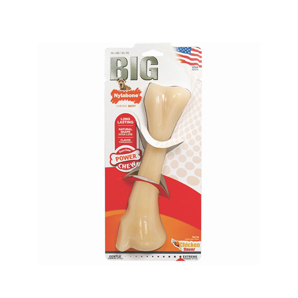 Foto principale Gioco per Cani Nylabone Extreme Chew Big a Forma di Osso Gusto Pollo 184x7cm