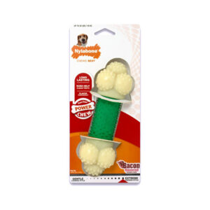 Foto principale Gioco per Cani Nylabone Extreme Chew Double Action in Gomma e Nylon a Forma di Osso Gusto BaconTaglia M 18x6cm