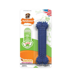 Foto principale Gioco per Cani Nylabone Moderate Dental Chew a Forma di Osso Gusto Pollo Taglia M 14x4cm
