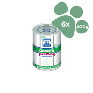 Foto principale Cibo Umido per Cani Vet Line Crescita Gusto Agnello e Patate 6x400gr