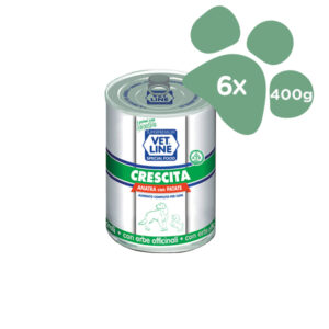 Foto principale Cibo Umido per Cani Vet Line Crescita Gusto Anatra e Patate 6x400gr