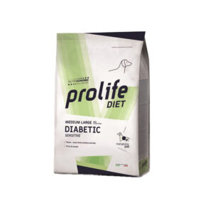 Foto principale Crocchette Dietetiche per Cani con Diabete Mellito Prolife Diet Diabetic Sensitive Taglia Media/Grande Gusto Pesce 2kg