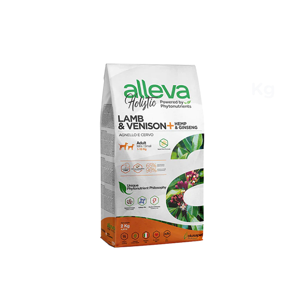 Foto principale Crocchette per Cani Adulti Alleva Holistic Lamb & Venison Taglia Piccola Gusto Agnello, Cervo, Canapa e Ginseng 2kg