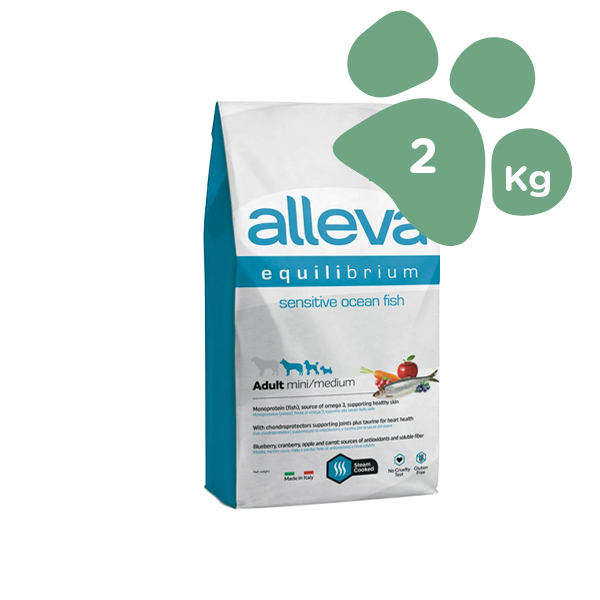 Foto principale Crocchette per Cani Adulti Sensibili Alleva Equilibrium Sensitive Ocean Fish Taglia Piccola/Media Gusto Pesce Oceanico 2kg
