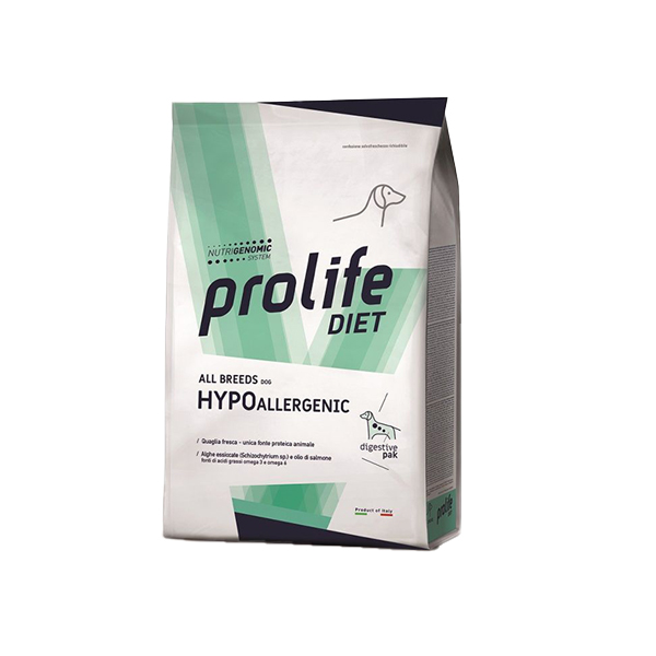 Foto principale Crocchette per Cani Ipersensibili o Intolleranti Prolife Diet Hypoallergenic Gusto Quaglia 2kg