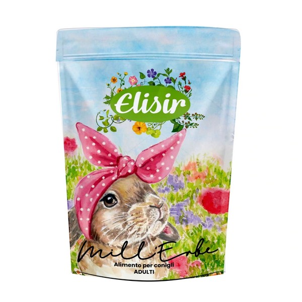 Foto principale Mangime per Conigli Adulti Elisir Mill’Erbe Pellet 500gr