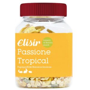 Foto principale Snack per Conigli e Altri Roditori Elisir Intrecci di Natura Gusto Passione Tropical 160gr