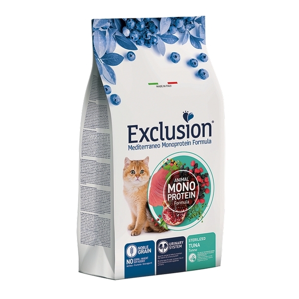 Foto principale Cibo per Gatti Adulti Sterilizzati Monoproteico Exclusion Mediterraneo Gusto Tonno 1,5kg